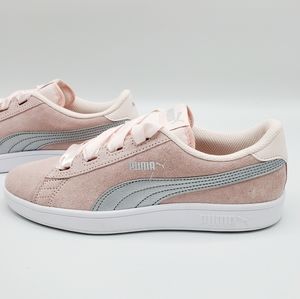 Puma Smash V2 Pink Ribbon Junior Sneakers